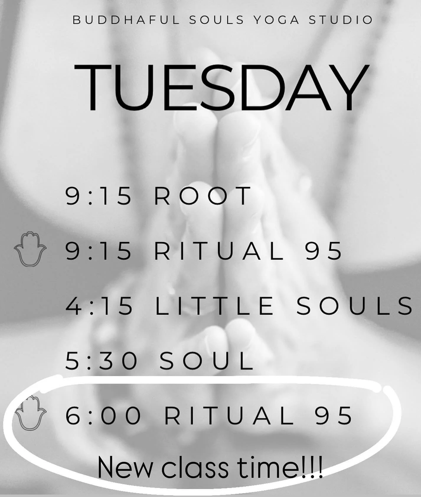 New class time tonight!!!