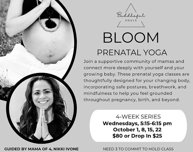 PRENATAL YOGA returns tonight at 5:15 pm. Please register now!