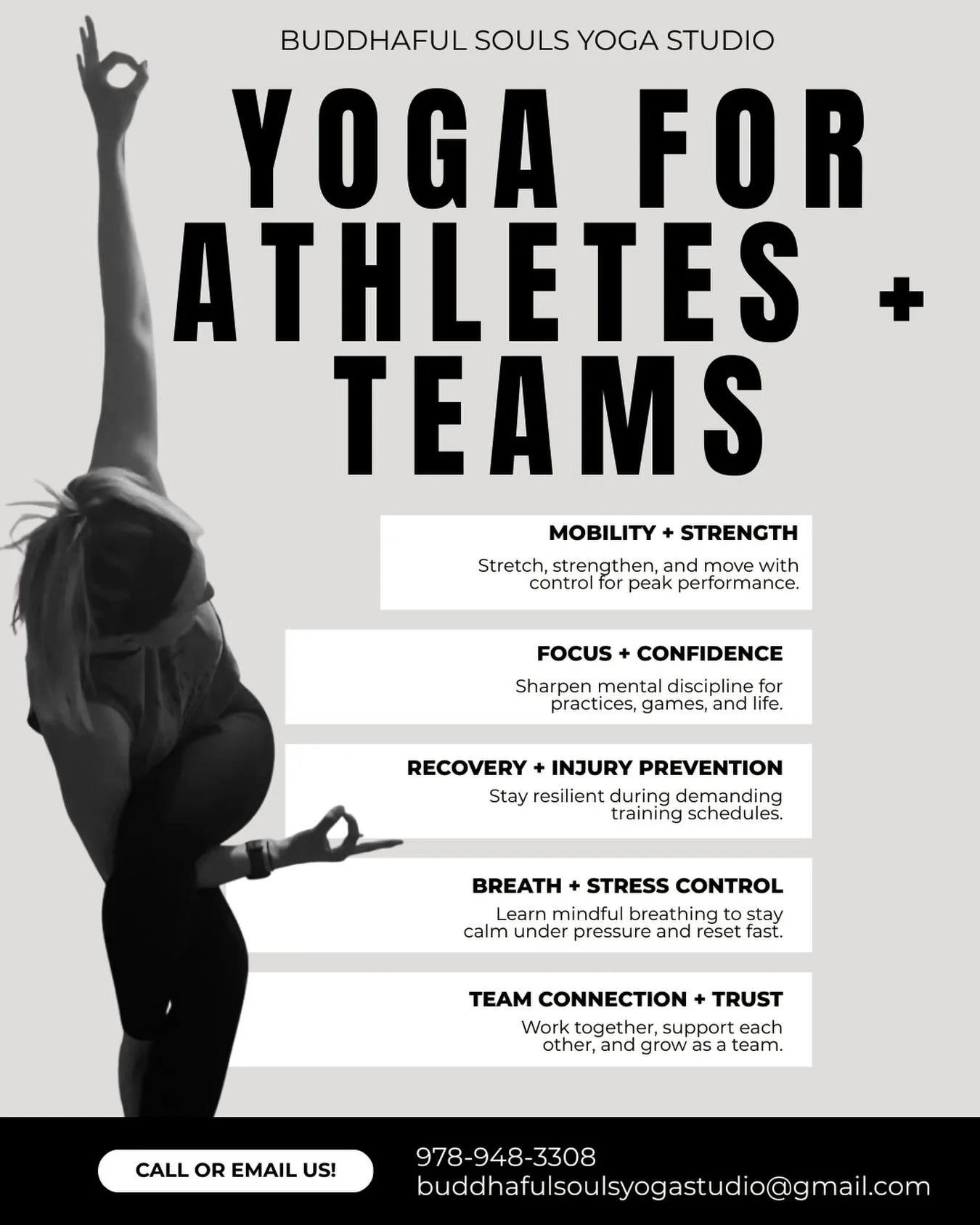 We&rsquo;d be honored to support your team: helping you move stronger, breathe easier, and connect more on and off the field. Whether it&rsquo;s a single session or a regular practice, we&rsquo;re here to help your athletes grow, recover, and thrive 