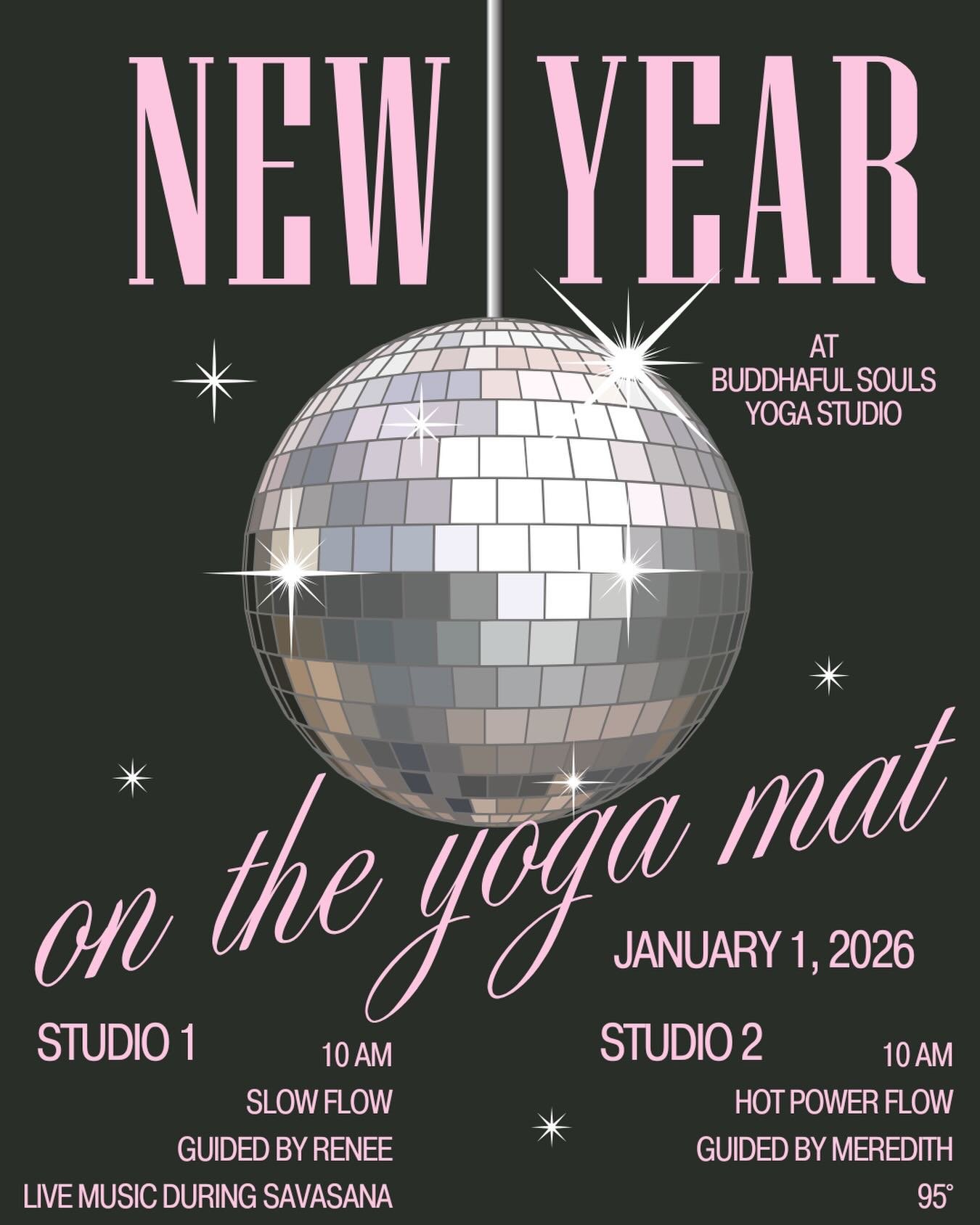 Teacher change:
Meredith will be teaching 10 am for New Year&rsquo;s day 🪩