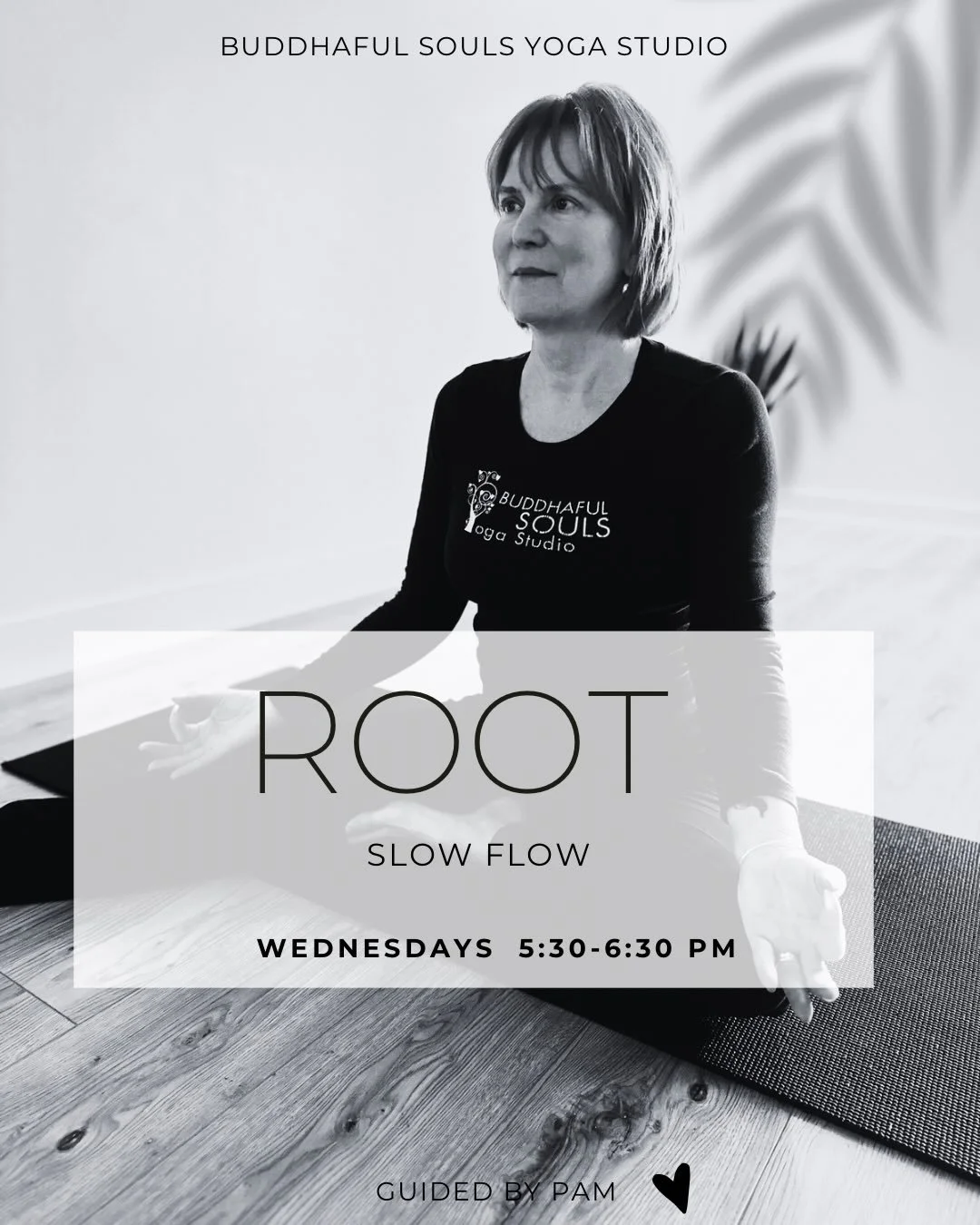 Wednesday, 5:30 pm

Studio 1: ROOT
Studio 2: PURIFY 95&deg;