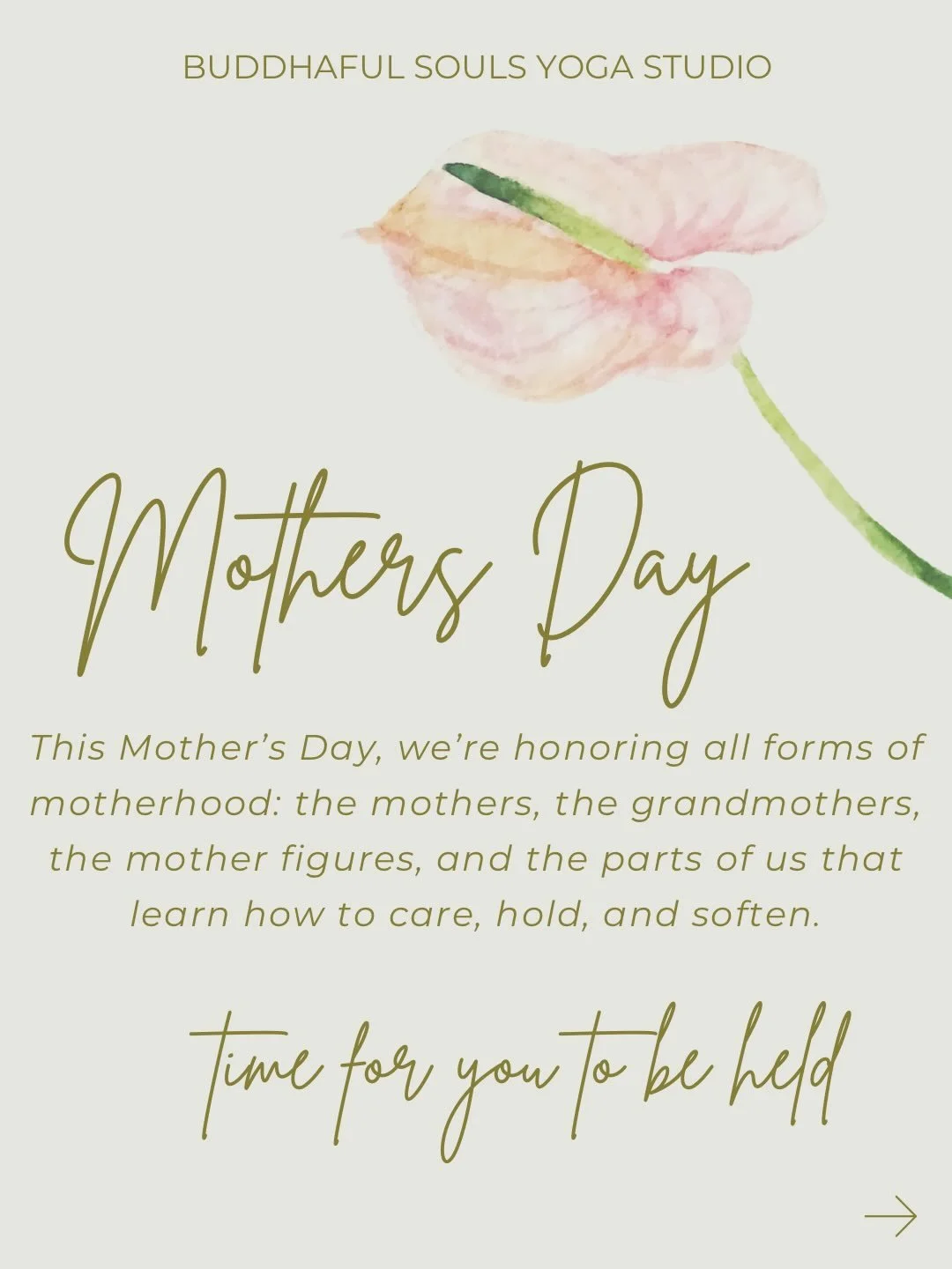 🌸 Mother&rsquo;s Day Specials 🌸 

Between classes, our studio will gently transform into a quiet retreat space. An invitation to slow down, soften, and come back to yourself.

All wellness services and our holistic spa will be open as usual, and we