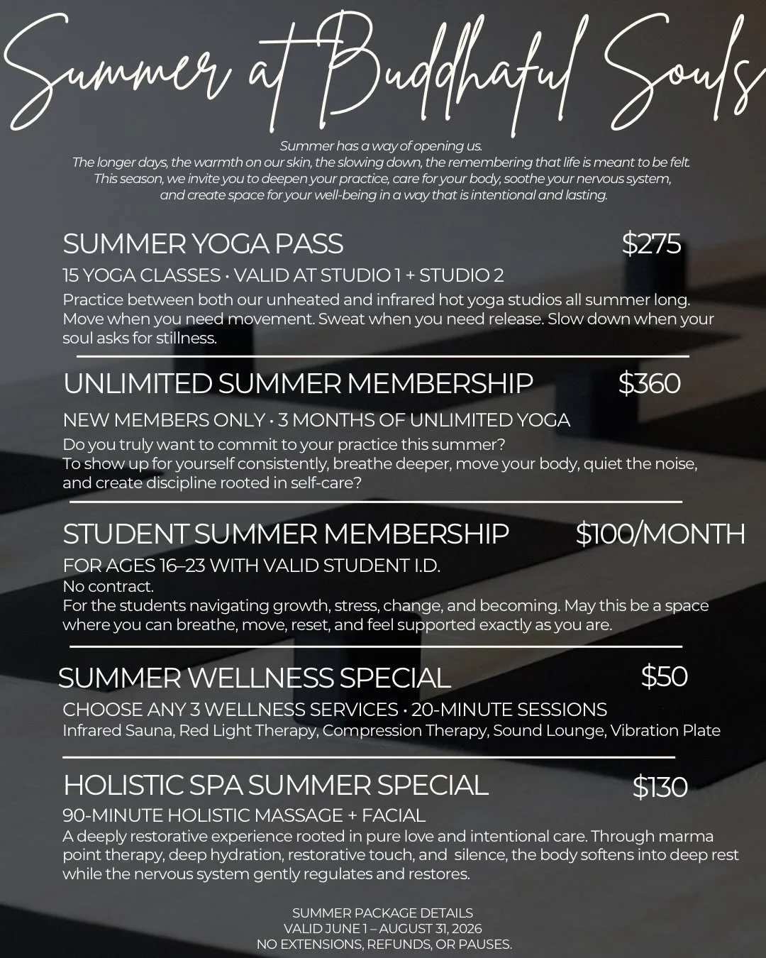 ☀️SUMMER SPECIALS☀️ 

expire at midnight on Memorial Day 5/25/26