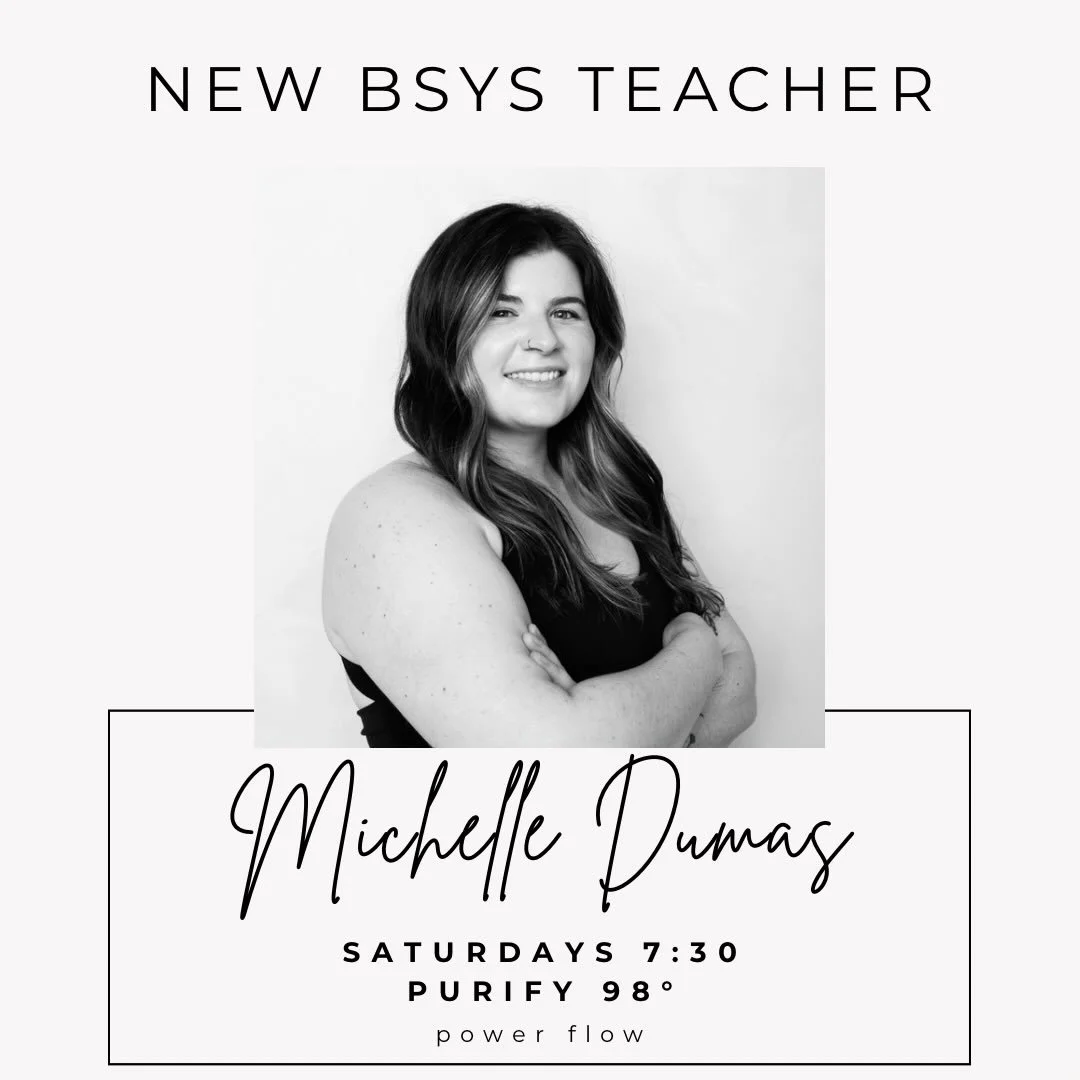 We keep leveling up over here at Buddhaful Souls. 

Please help us welcome Michelle Dumas to our community!

Michelle will be teaching on Saturdays, 7:30 am PURIFY 98&deg; starting June 20. 

Michelle believes yoga is for everyone. Every body, every 