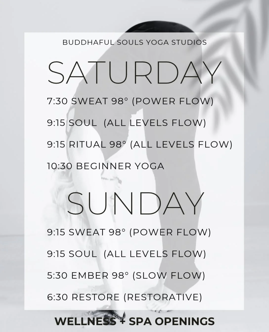 Sunday Schedule 🫶