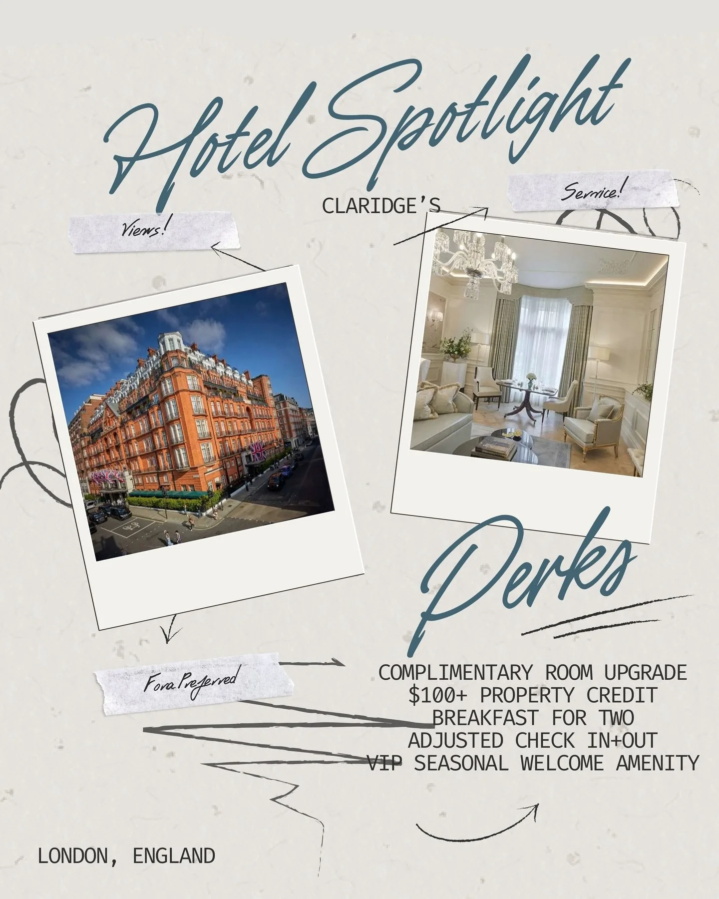 ⭐️⭐️⭐️⭐️⭐️|🗝️🗝️🗝️

Cheers, @claridgeshotel - thank you for your hospitality! 🛎️

In the heart of London&rsquo;s Mayfair, Claridge&rsquo;s is a unique combination of splendor and charm. It has preserved its unique heritage for over a century, comb