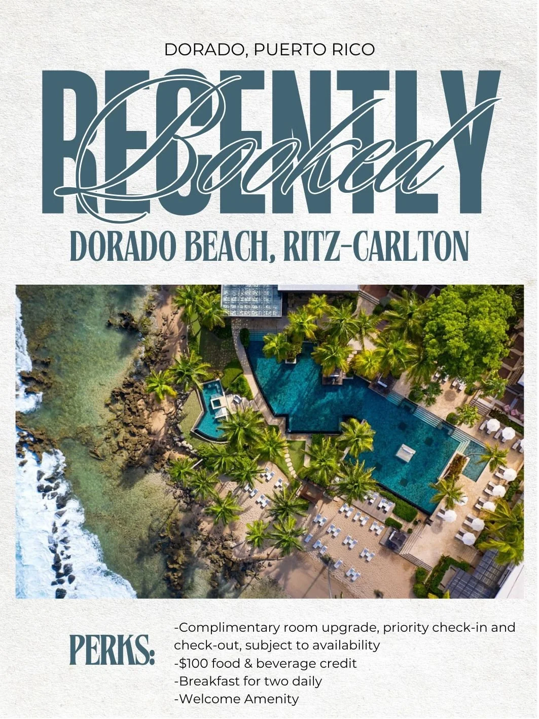 ⭐️⭐️⭐️⭐️⭐️

Hola, @doradobeachreserve - thank you for your hospitality! 🛎️

Somewhere between idyllic and perfection sits a Puerto Rico resort of such intimate luxury and rare character, it calls to those who believe every journey should be a voyage