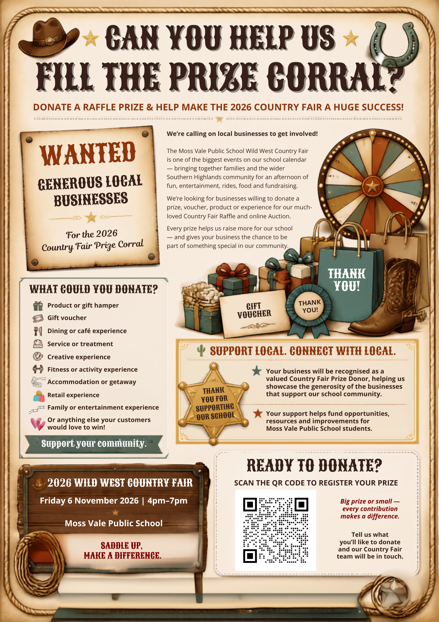 scan or click the image to buy a raffle ticket for our Major prize raffle.