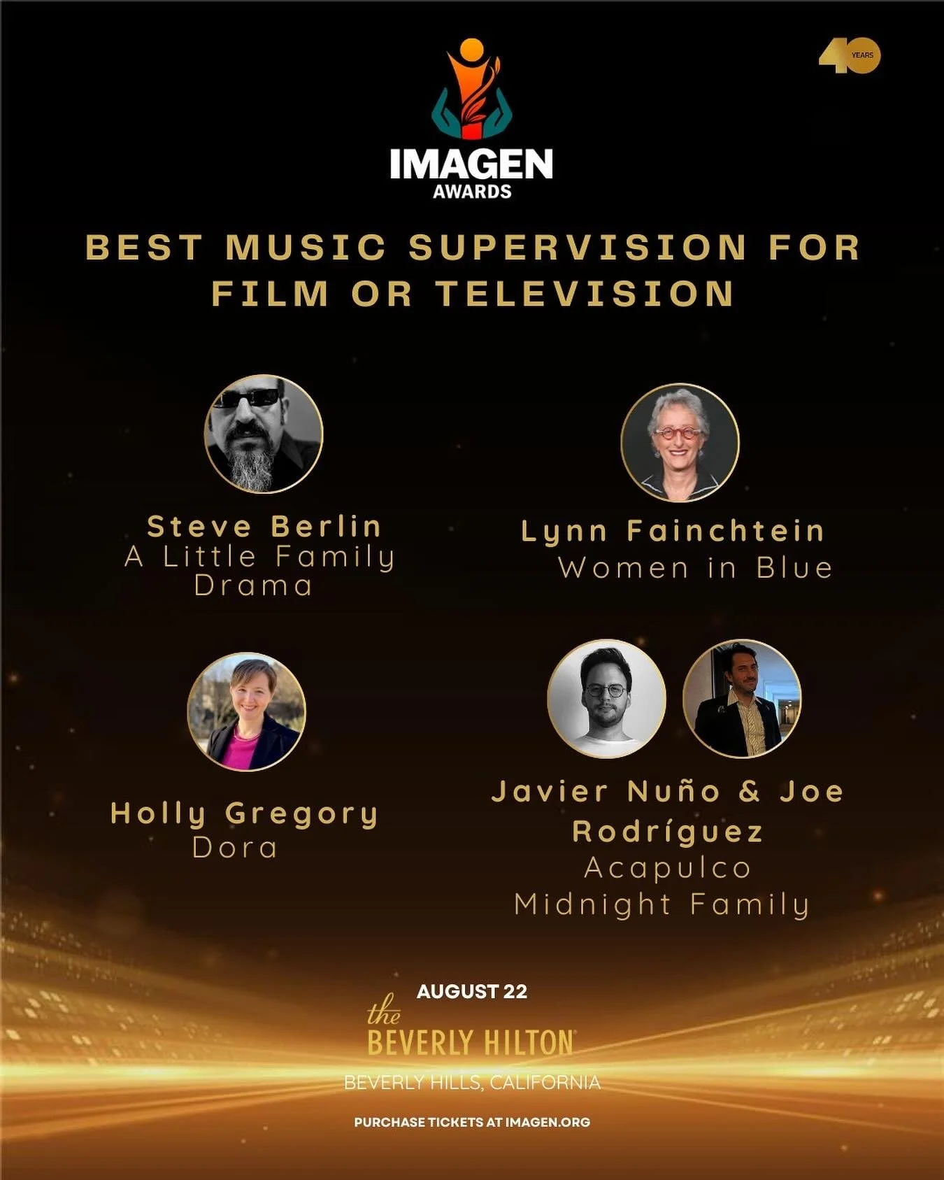 Huge congratulations to Steve Berlin @lockjaw43 of @loslobos for his nomination to &ldquo;Best Music Supervision for Film or Television&rdquo; at the 40th Annual Imagen Awards! 

The film directed by @n_zoe features the new single from @mkngmvs and @