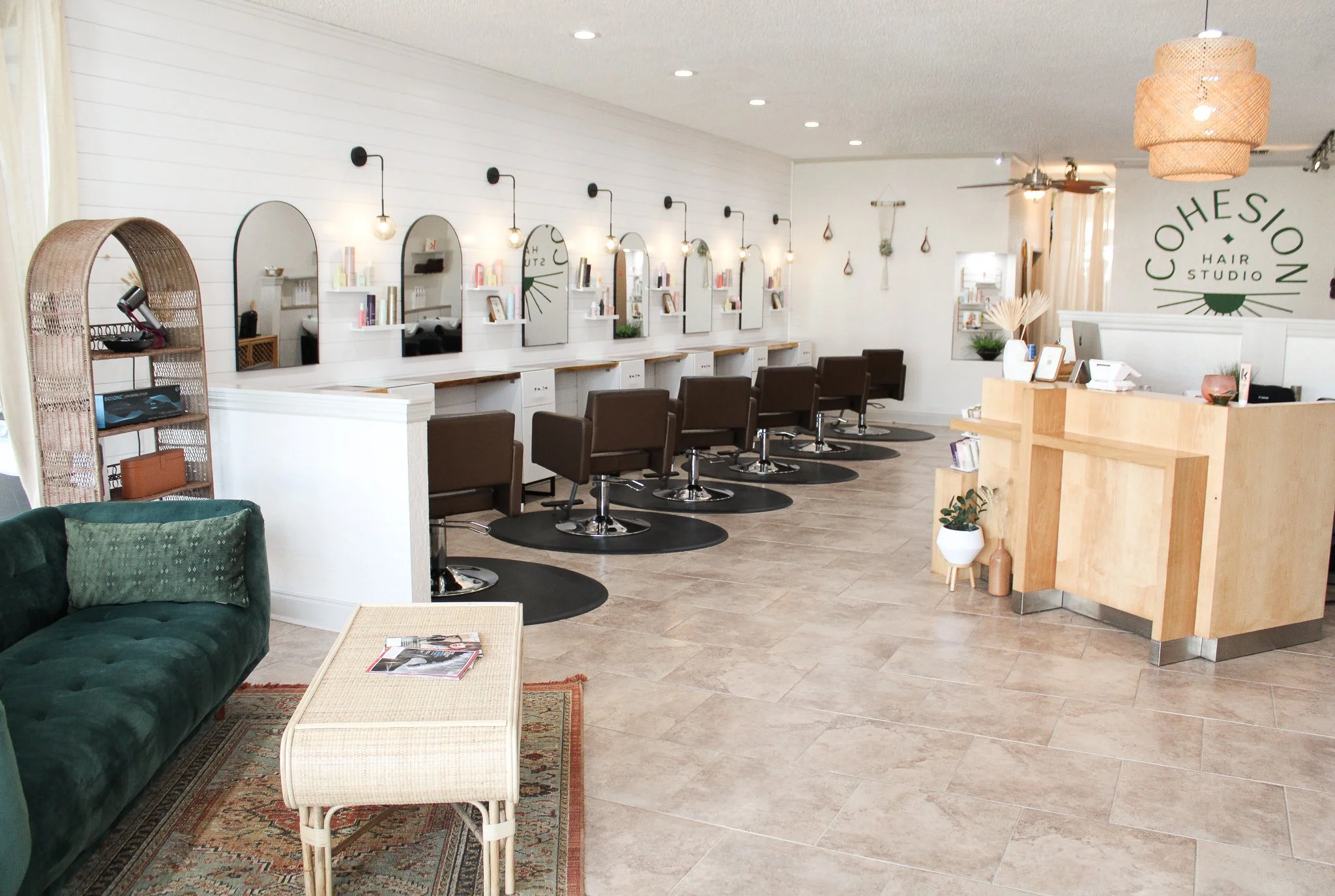Interior view of Cohesion Hair Studio & Boutique