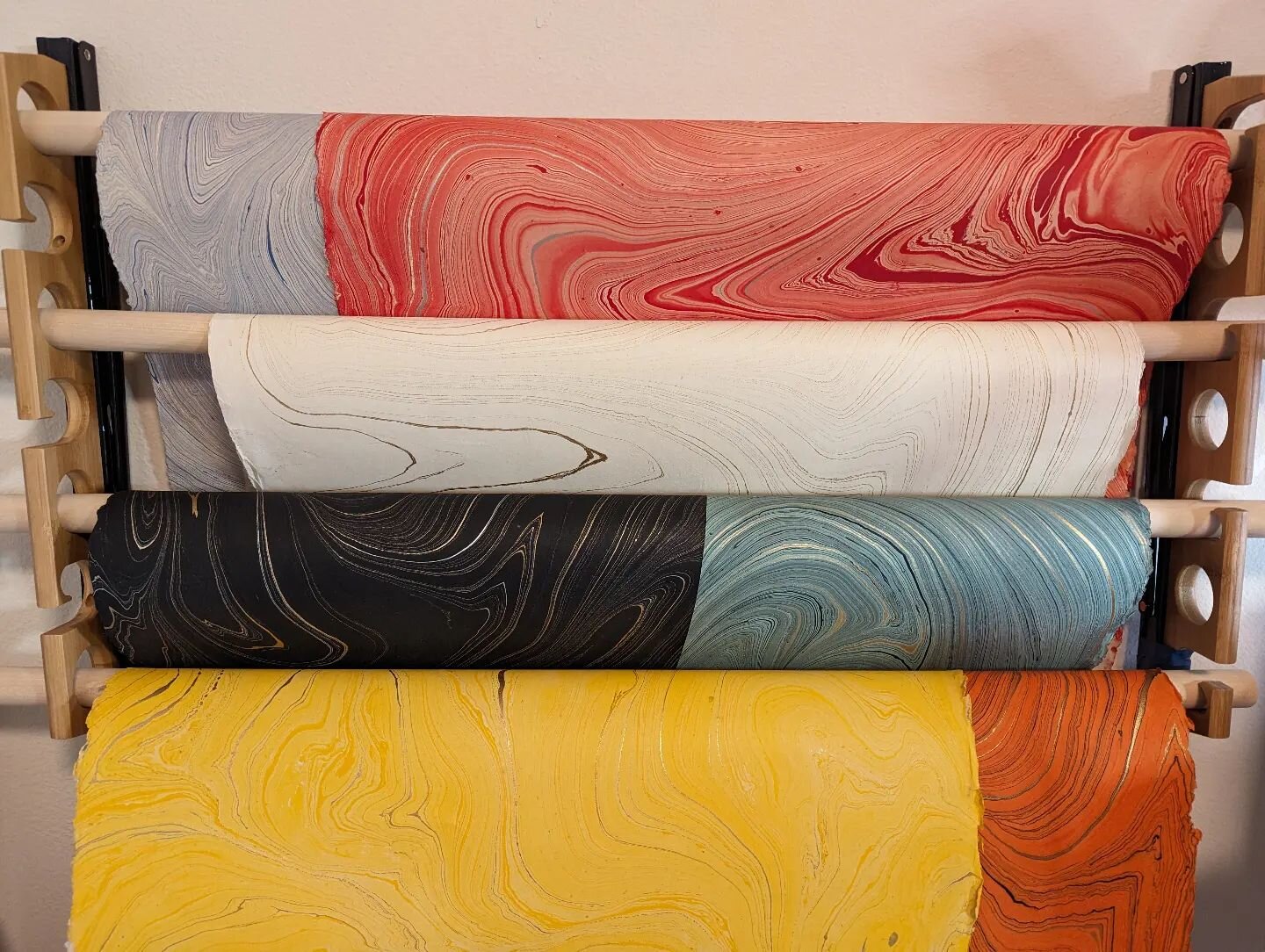 Some of the many colors coming in March! I can't pick a favorite! #bookbinding