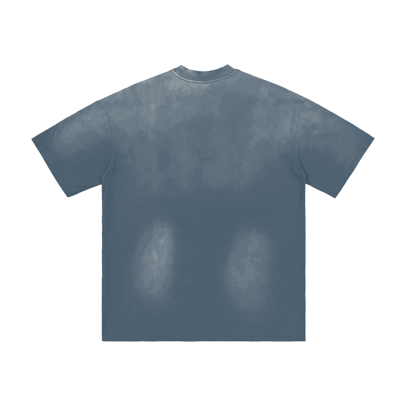 frayed sun fade t-shirt blue back.png