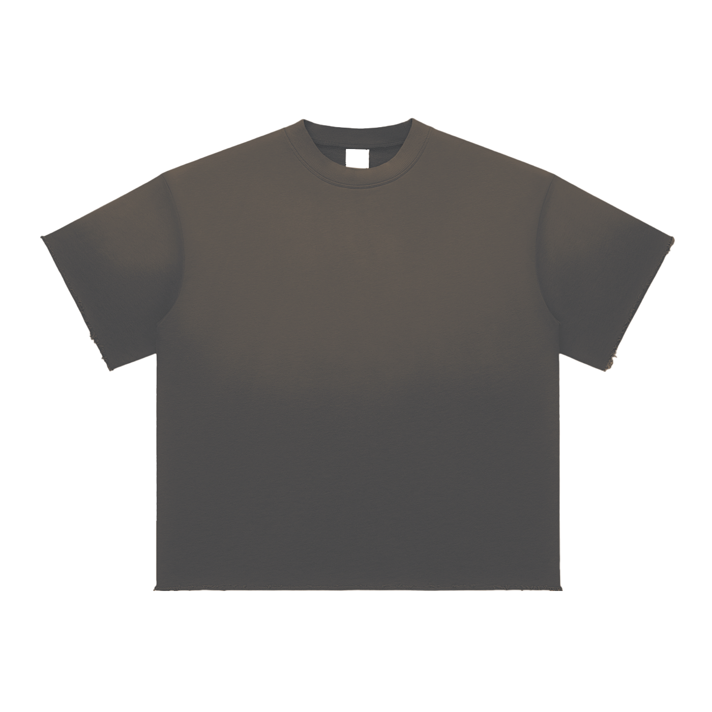 sun fade rough edge t-shirt charcoal front.png