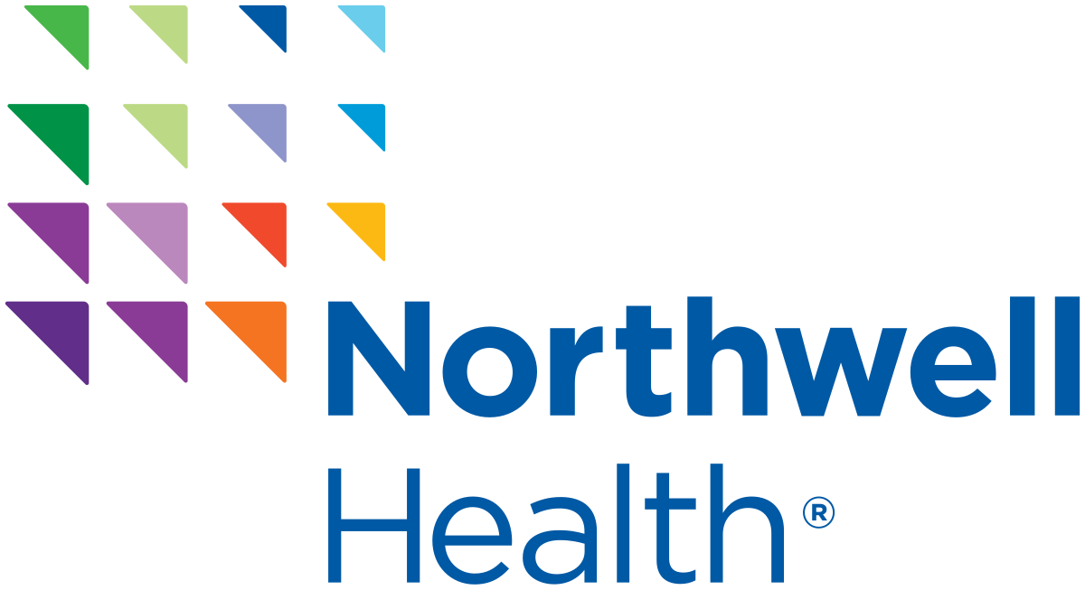 Logo of Northwell Health and Lenox Hill Hospital with colorful geometric shapes and bold blue text.