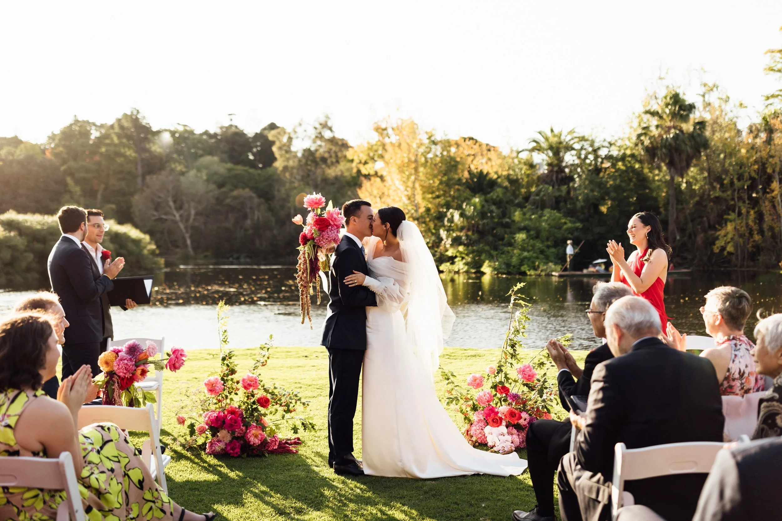 Gigi and Dan, The Terrace Botanic Gardens, VIC Wedding