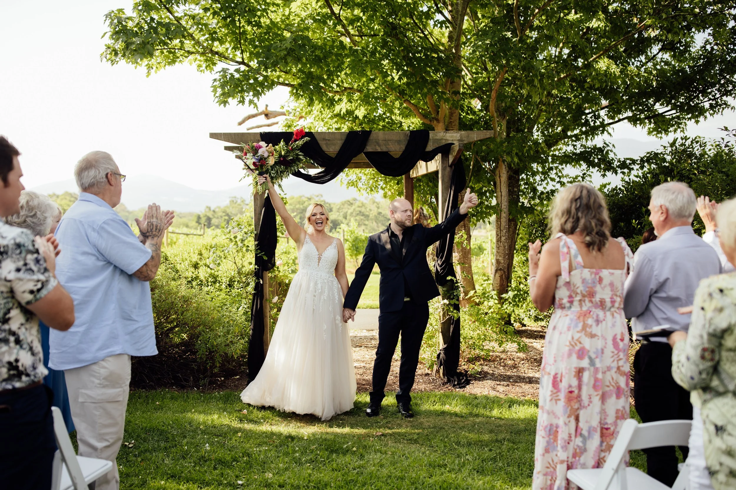 Megan and Michael, Bulong Estate, VIC Wedding