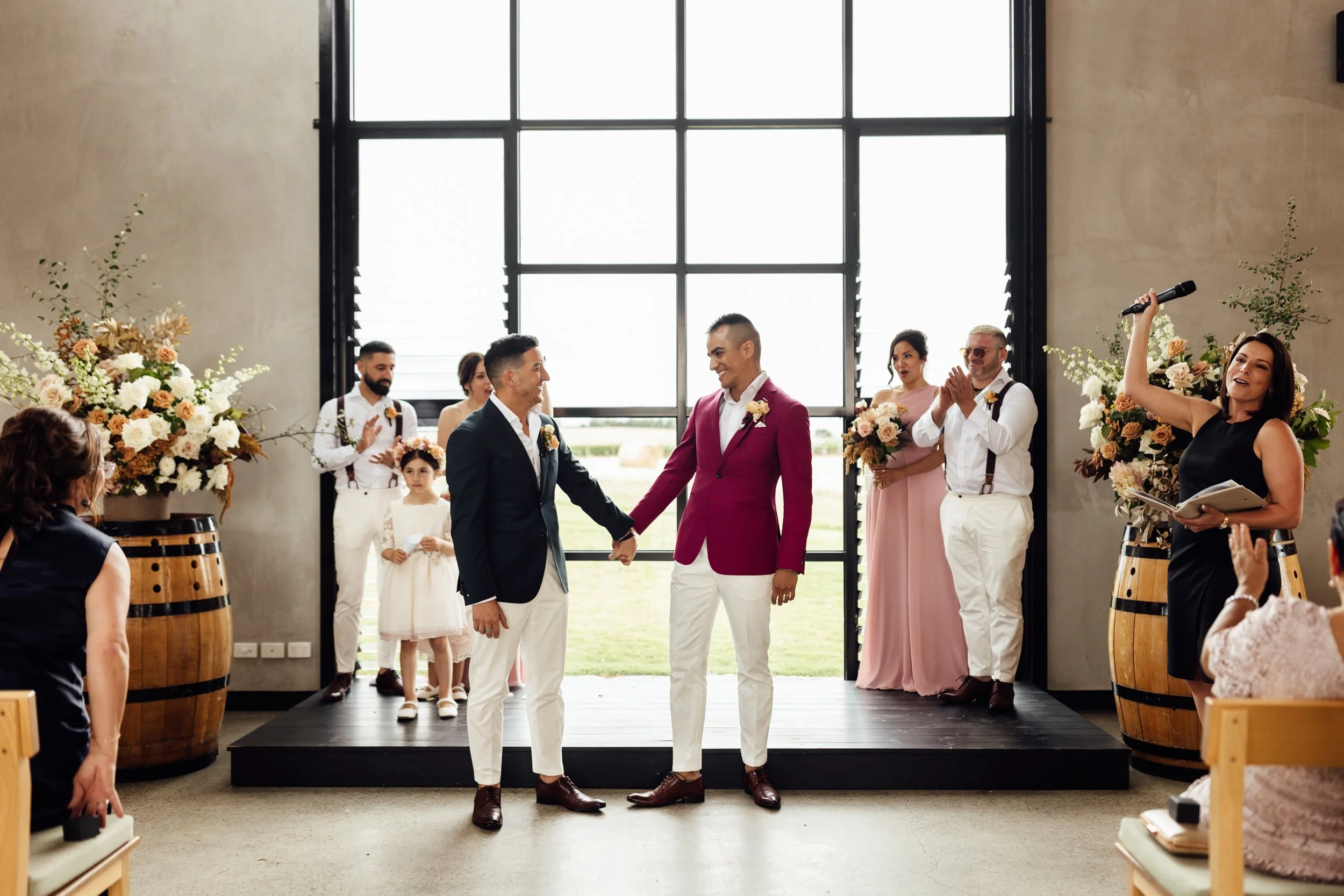 Andrew and Ruben, Zonzo Estate, VIC Wedding