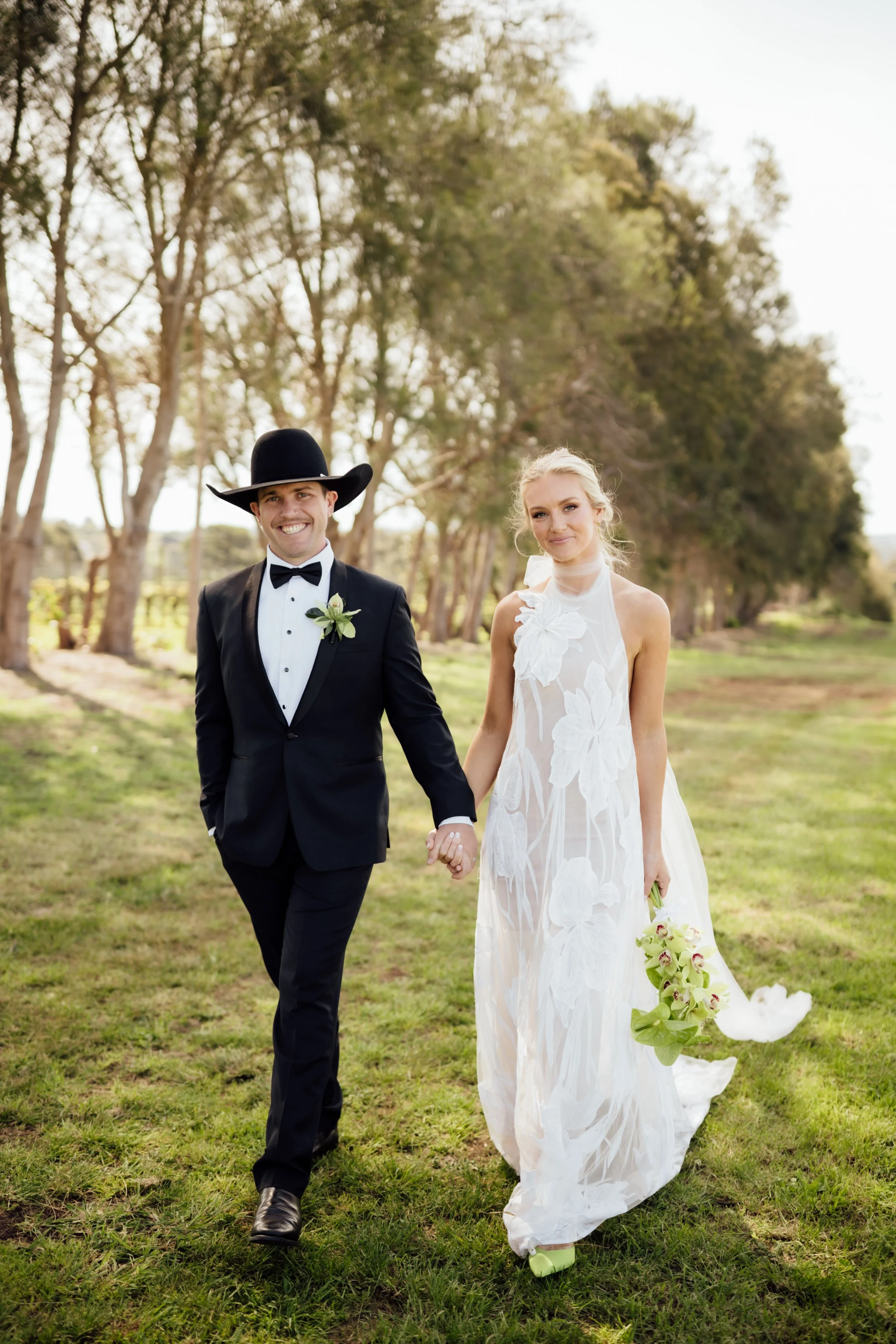 Greta and Ben, Stonier Wines, VIC Wedding