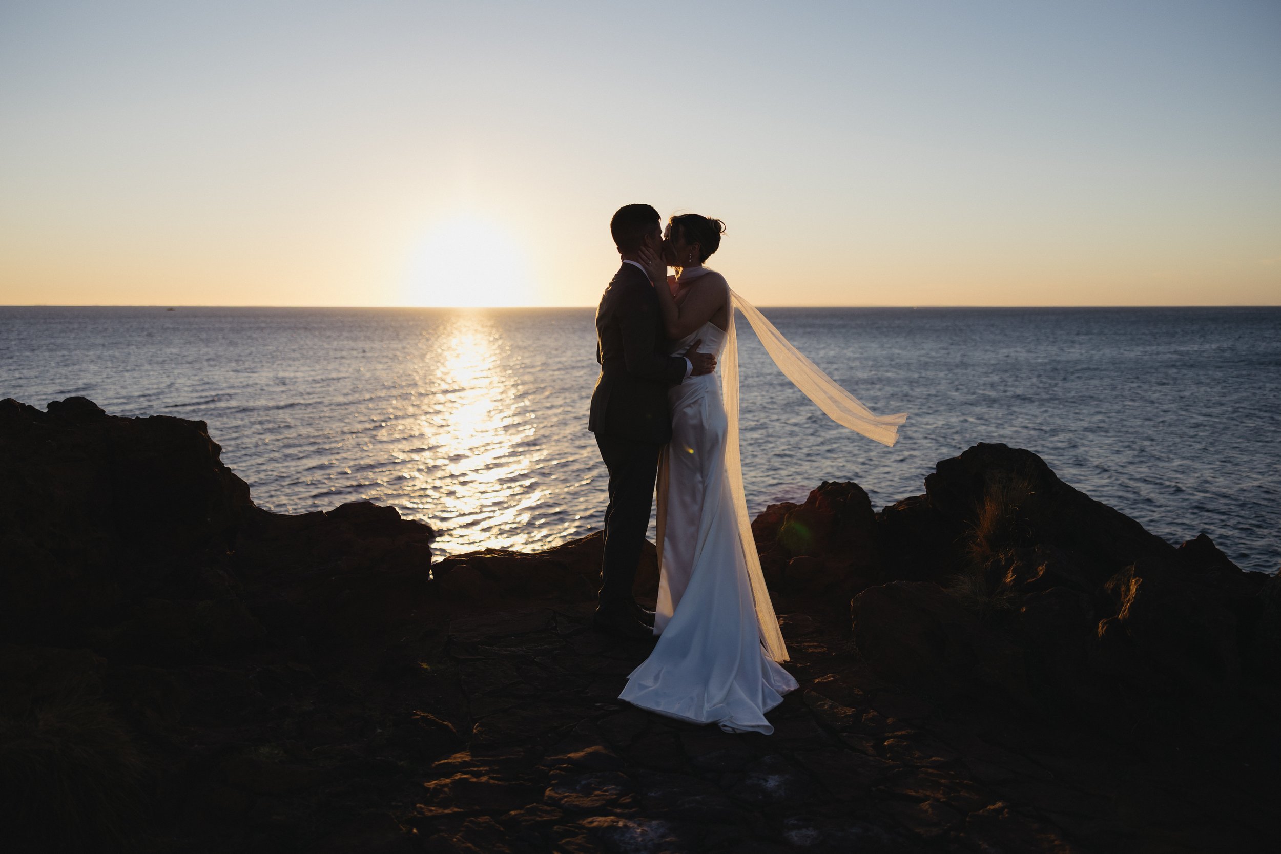 Laura and David, The Rocks Mornington, VIC Wedding