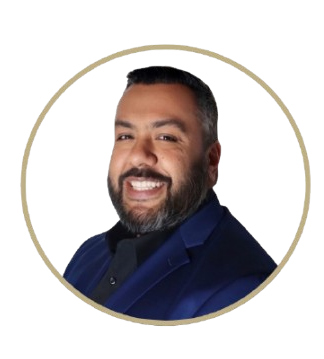 Carlos wearing blue tux