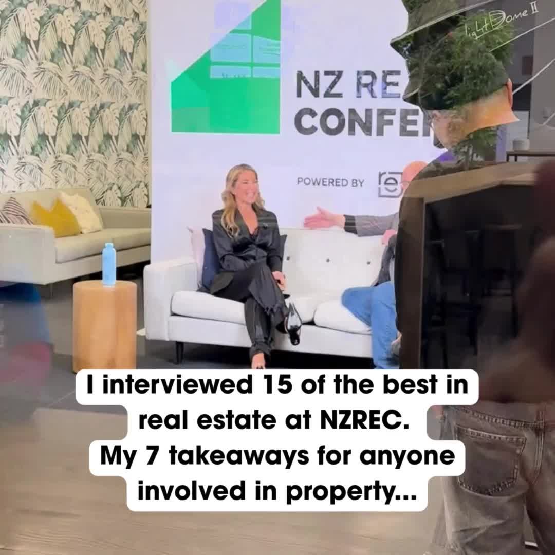 On Tuesday I interviewed 15 of the best in real estate at @nzrealestateconference 

These 7 takeaways stood out to me. 

#6 resonated with me the most....

Which one&rsquo;s your favourite?

 #realestate #RealEstateLife #realestatetips #realestategoa