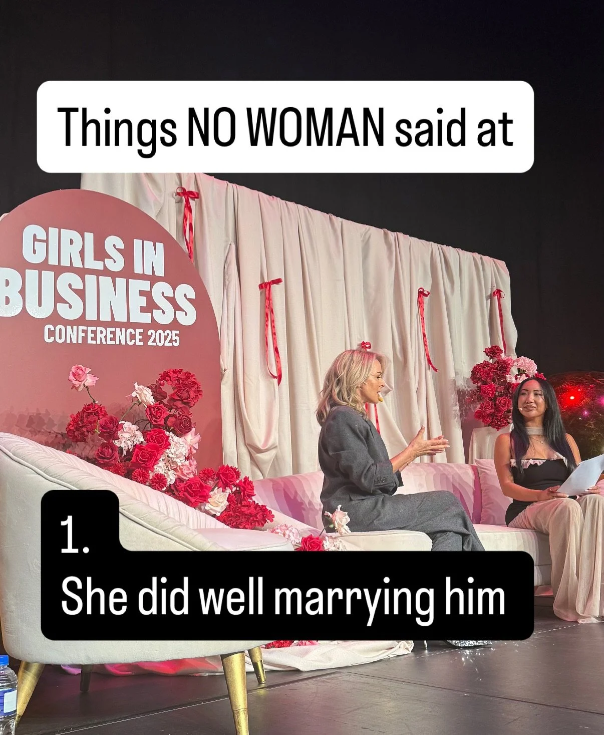 Still finding it hard to come down from the cloud that was @girlsinbusiness_official on Saturday 
Can I please meet you all over again?? 
The (gigantic ) room was brimming with ambitious, supportive women all with the same mindset and moving in the