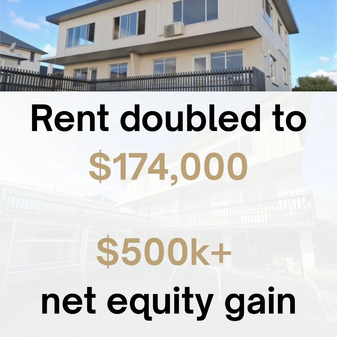 6 units bought off-market in New Plymouth for $1.35m — a deal most investors would walk past because of some illegal works that were inherited.
Together we forged a plan to correct the property - our clients saw the opportunity, and also helpe