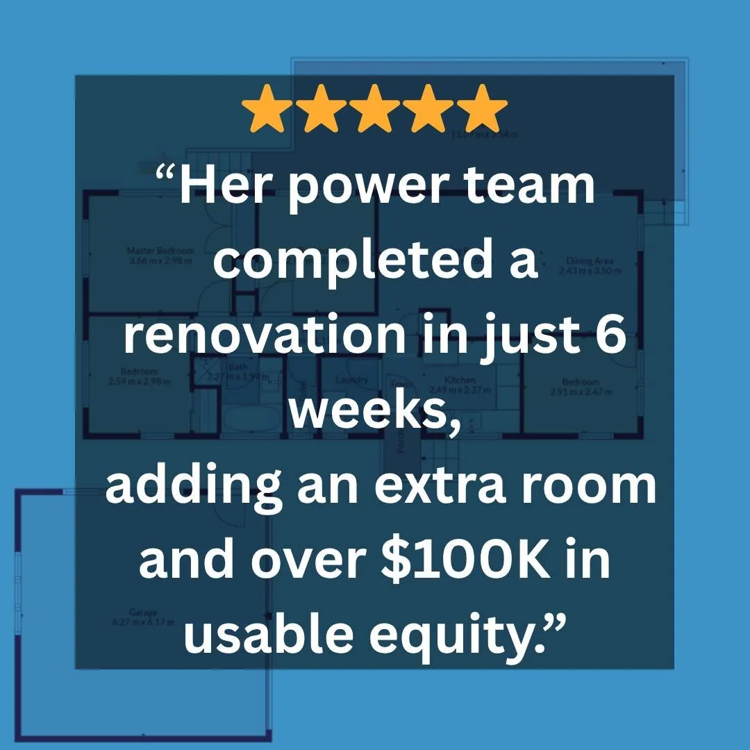 Ever wondered how your first home could set you up for the next?

Cathy joined Wolfe Property at 25 and turned her renovation into $100K equity and rent-free living.
This ⭐️⭐️⭐️⭐️⭐️ review says it all &gt; swipe through to see what she achieved with 