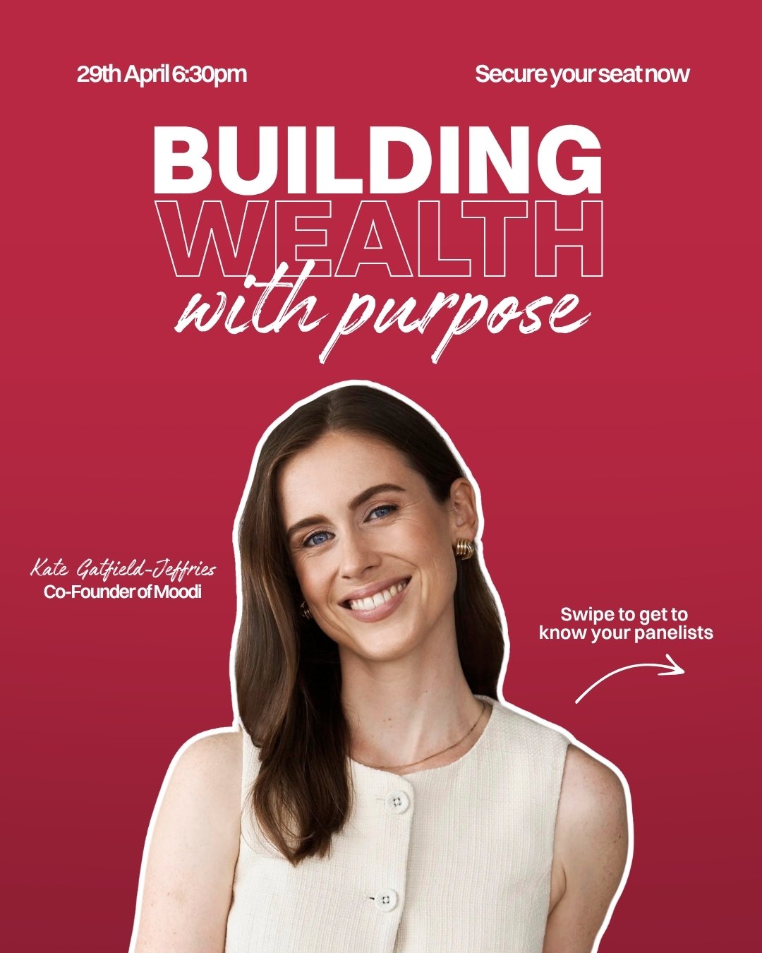 Founders, investors and advisers sharing how to build wealth with purpose.

Tickets available now 🚨 Join us in person or online for an evening focused on building confidence and clarity around your money - and how to use it to create a life aligned 