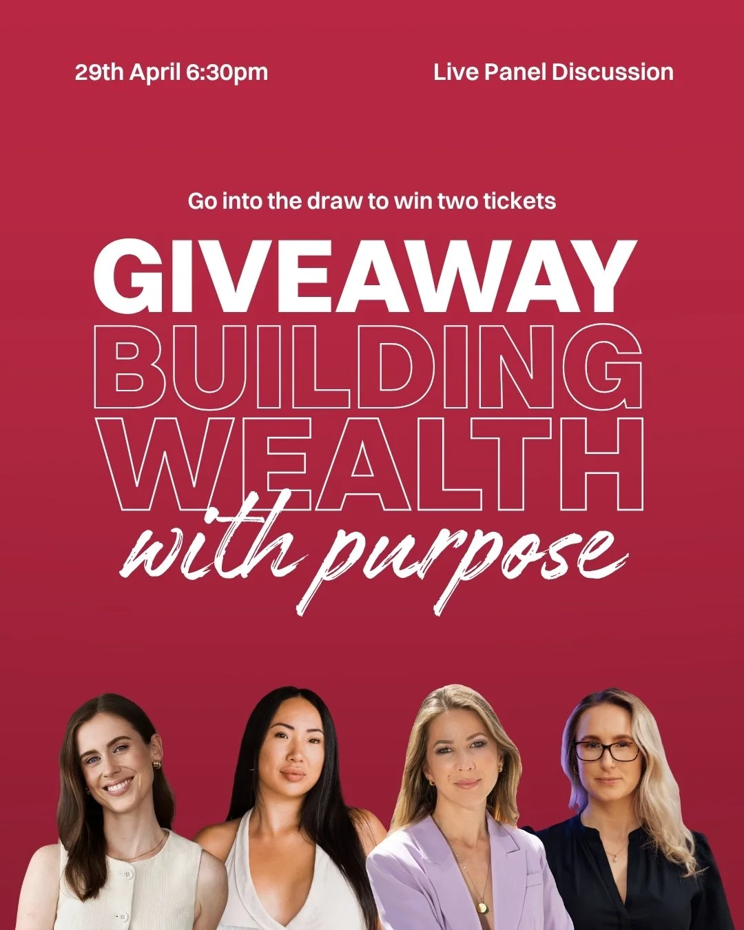 WIN YOUR FREE DOUBLE PASS 👇 

Tag the friend you want to go with in comments. Winner drawn next week...

Want to know the most common thing women tell me they want when they start working with me? 
Financial freedom.

Not more assets. 
Not the new c