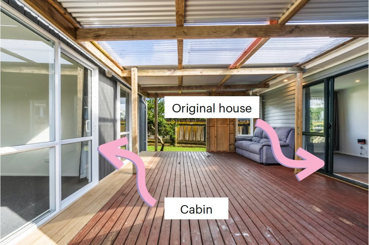 Investment property with cabin attached