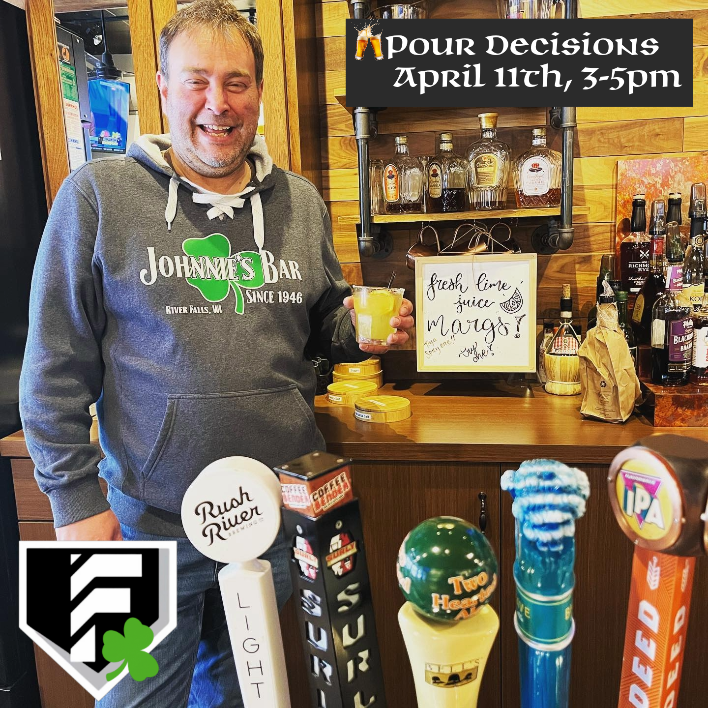 April 11th Event: Pour Decisions @ Johnnie’s Bar