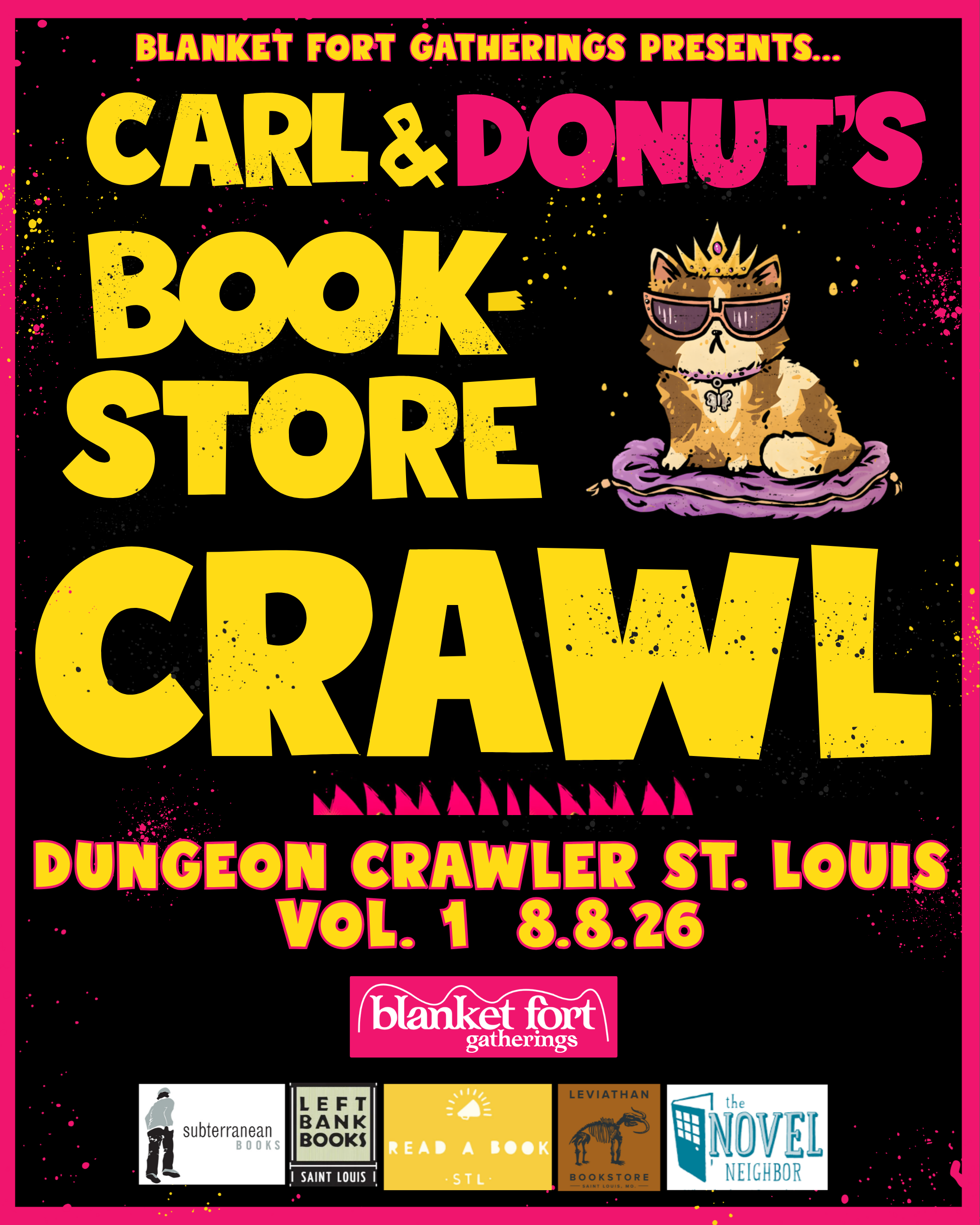 Carl & Donut's Bookstore Crawl