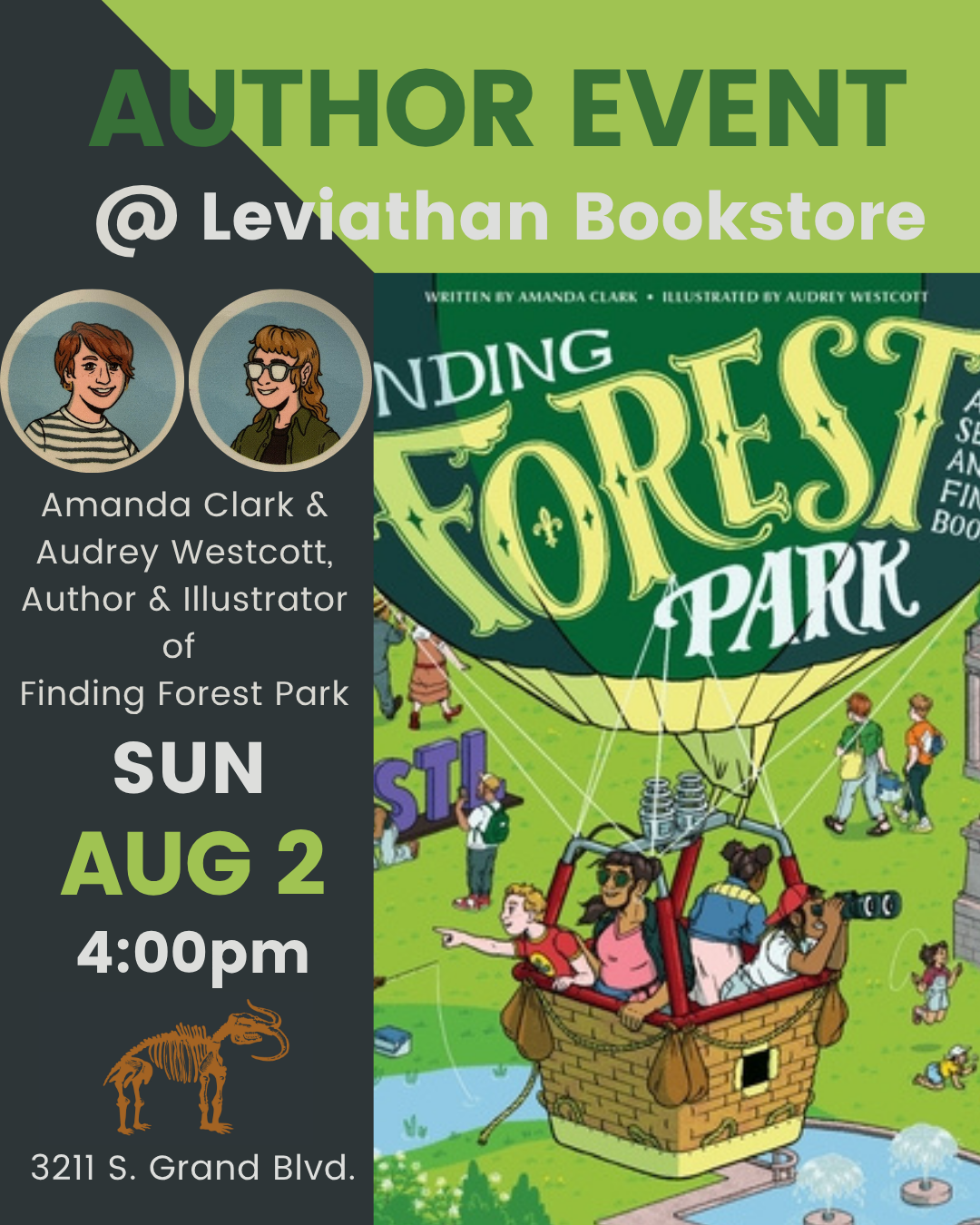Amanda Clark & Audrey Westcott, Author and Illustrator of Finding Forest Park
