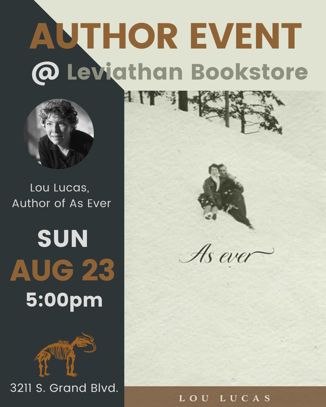 Lou Lucas, Author of As Ever