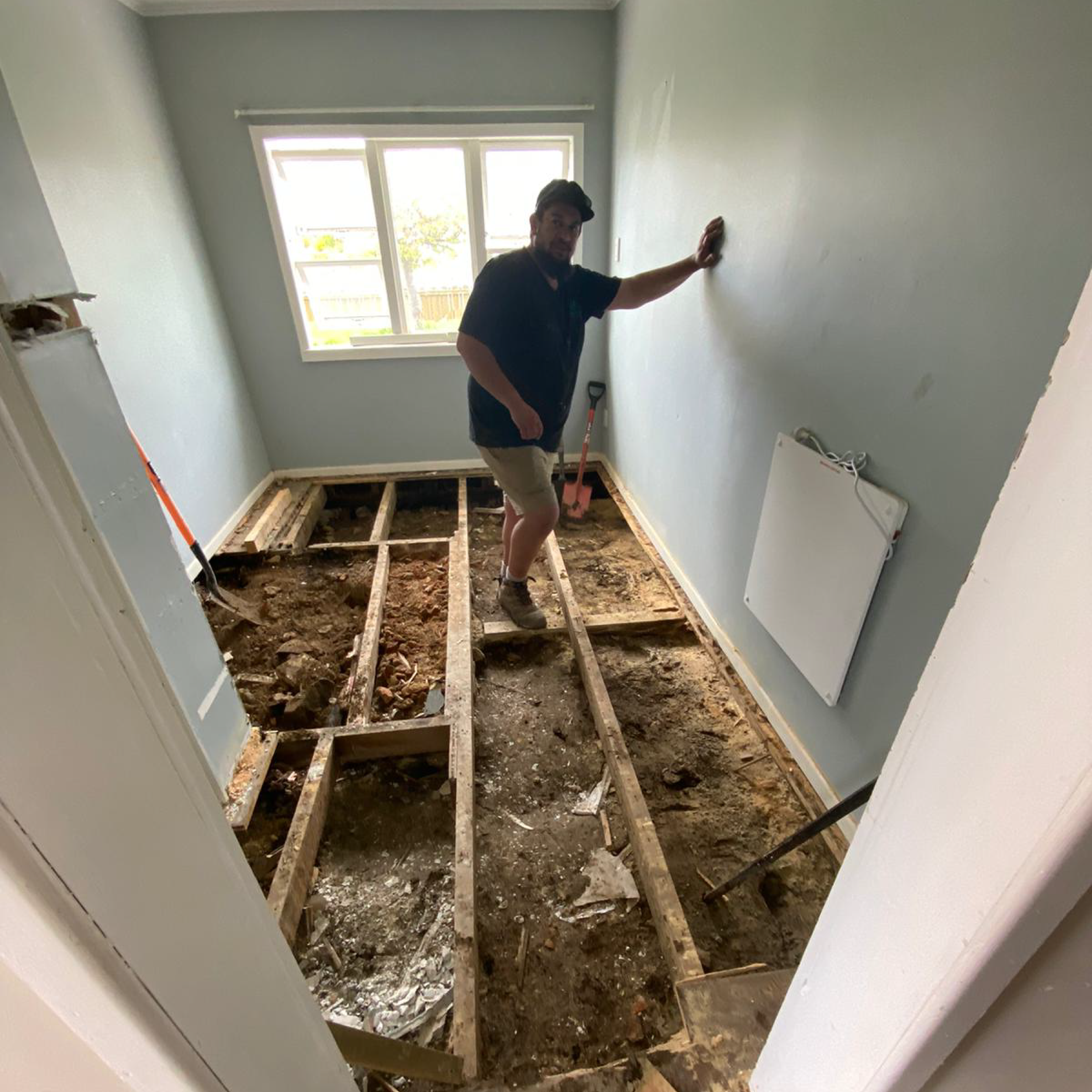 Framing a re-pile job