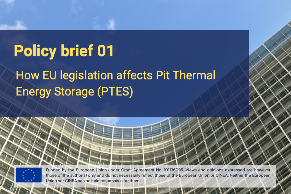 TREASURE Publishes Policy Brief on the Regulatory Framework for Pit Thermal Energy Storage