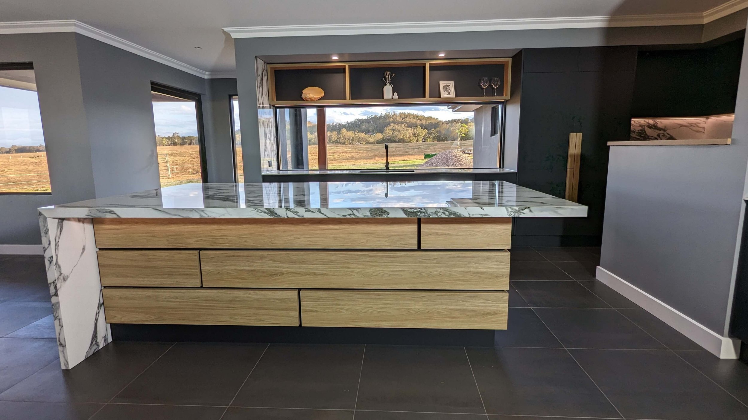 Timber look features