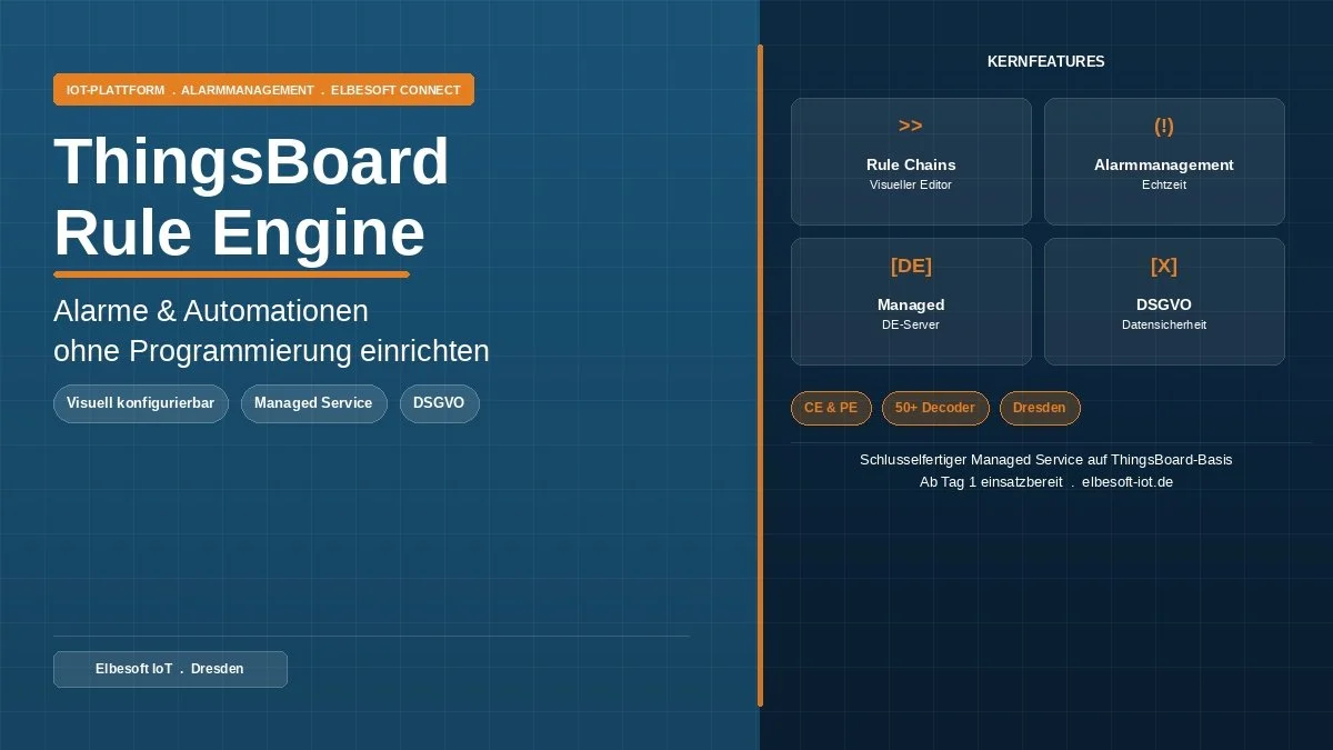ThingsBoard Rule Engine: Alarme und Automationen ohne Programmierkenntnisse einrichten