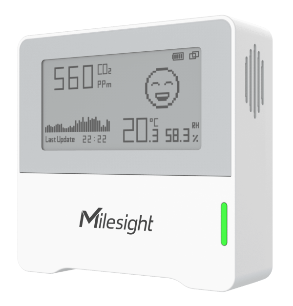 Raumklima Funksensor AM103 + CO2 Messung mit Display inkl. Datenplattform (LoRaWAN)