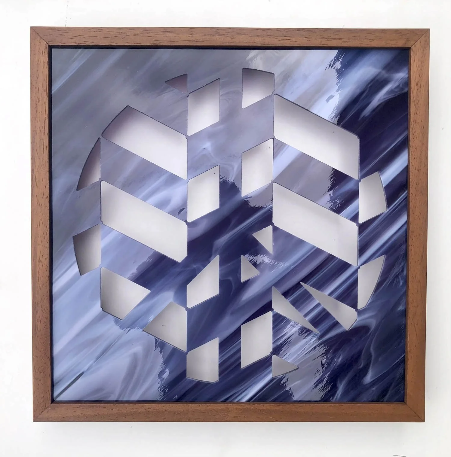 06 Optical peace, 300x300 Spectrum glass, (Chevron Continuous ribbon), Brian Duggan 2023_.jpg