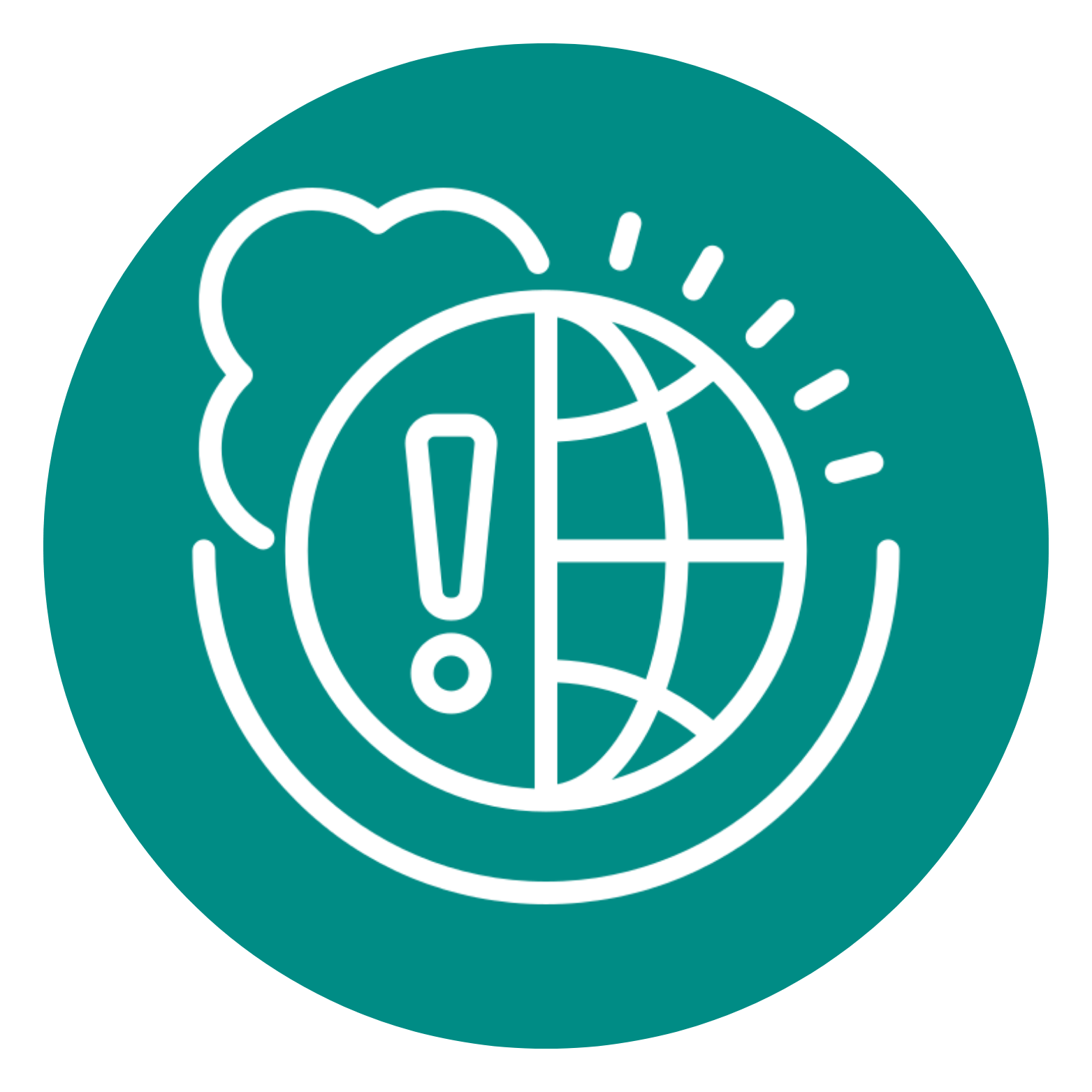 Logo of an earth alarming