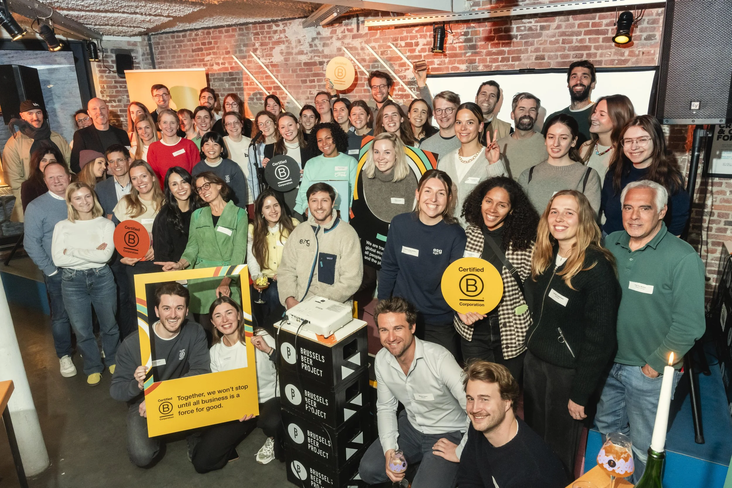 Image of people gathered for a B Corporation event