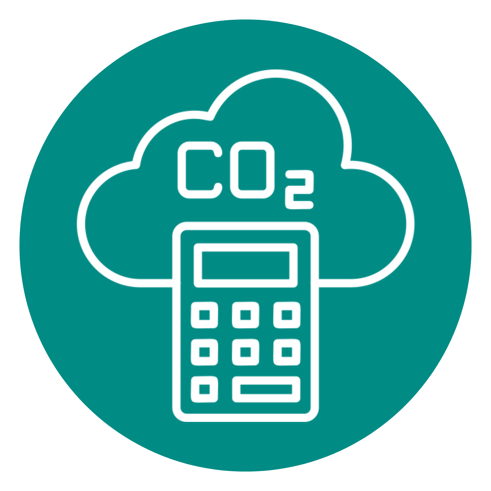 calculator, and CO2 logo