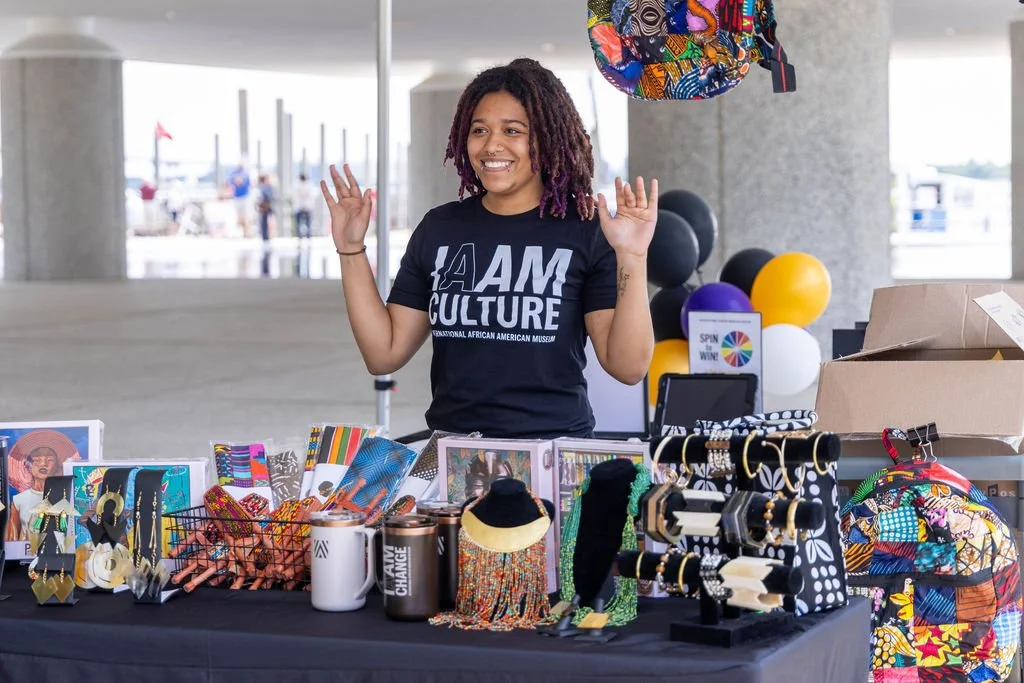 Merch designs for International African American Museum (IAAM) Mantra line