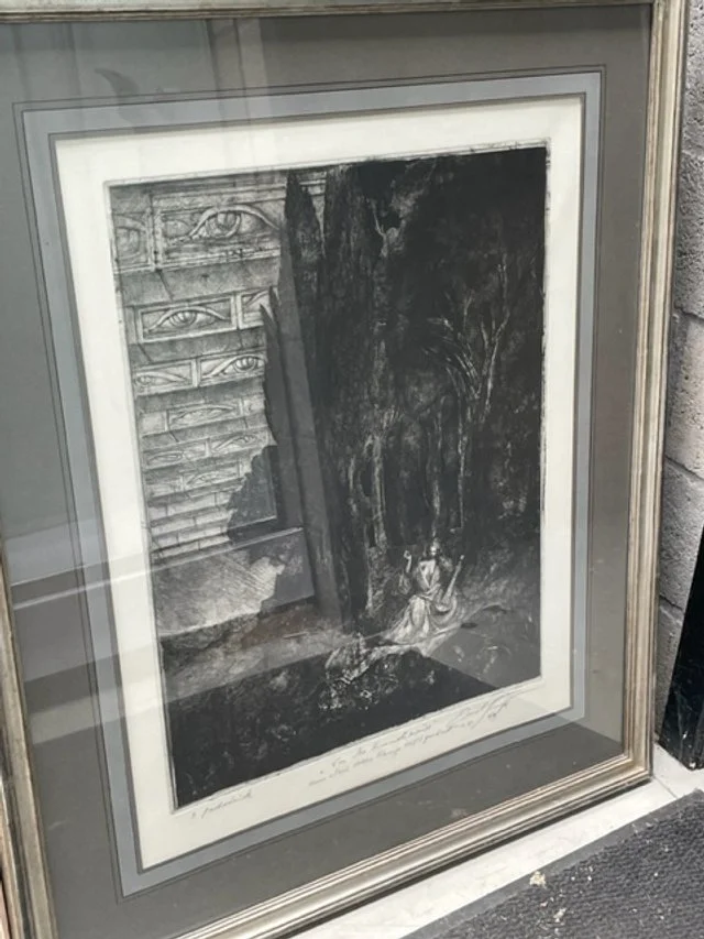 Ernst Fuchs 'WALDIDYLLE VOR DER HIMMELSMAUER'