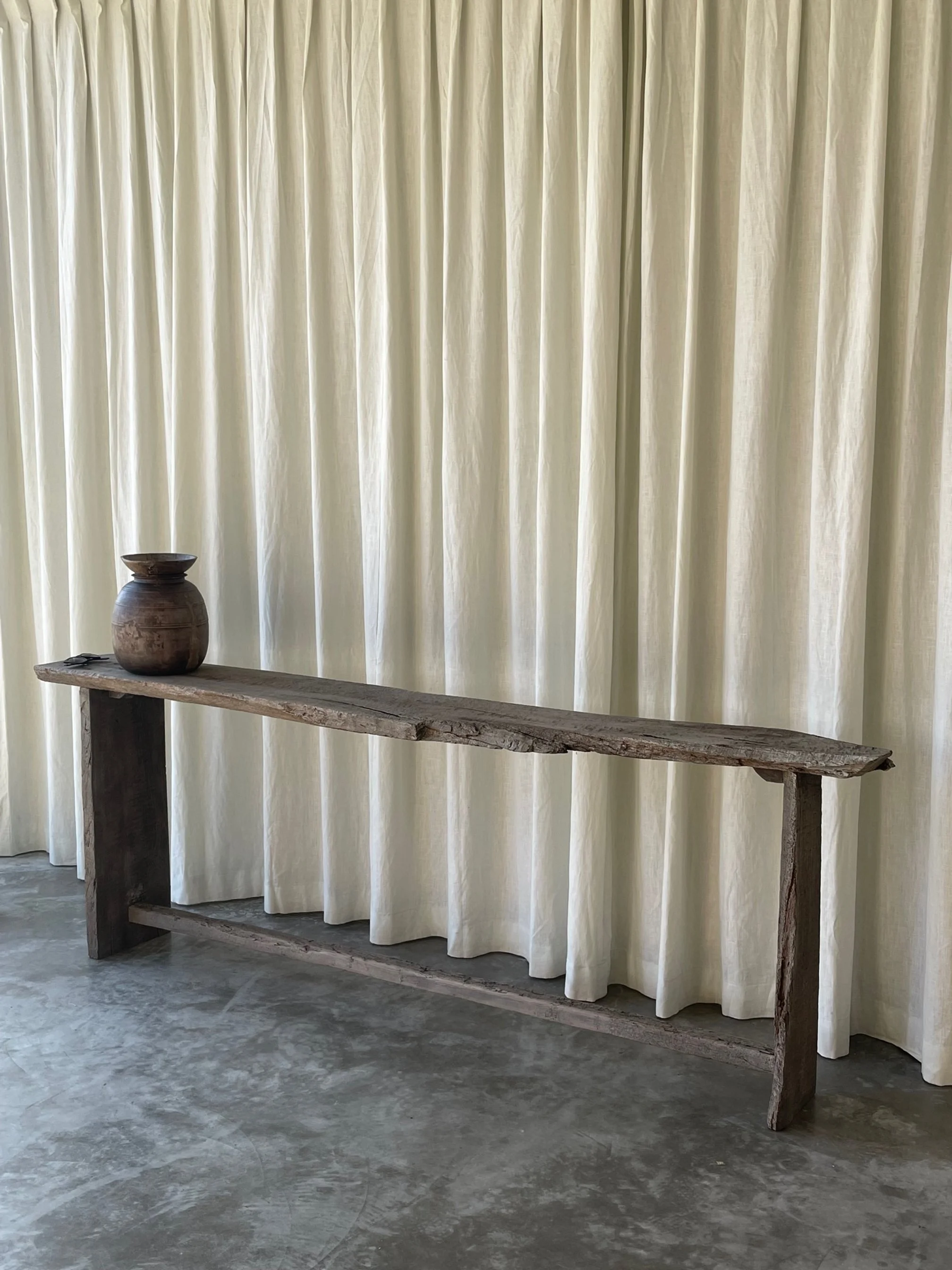 Antique Wabi Sabi Console Table