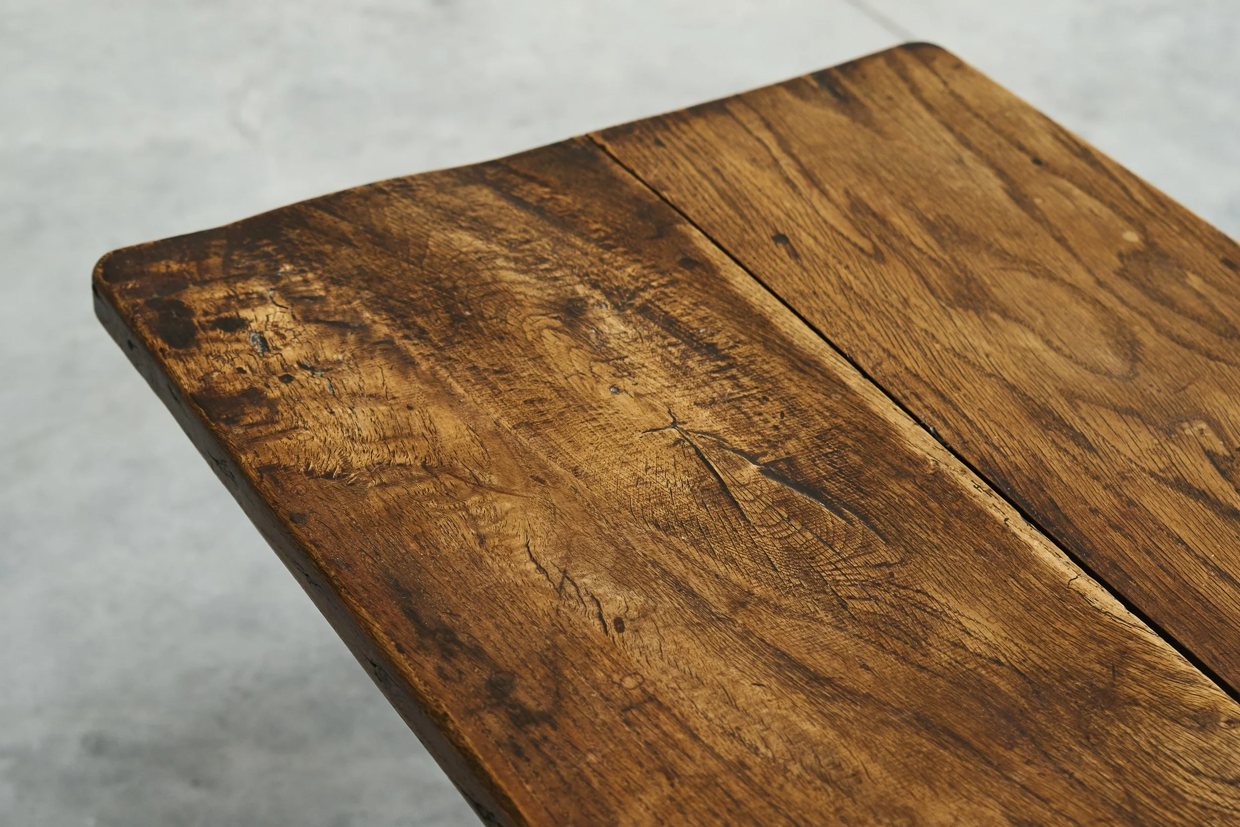 Antique Trestle Side Coffee Table 02.jpg