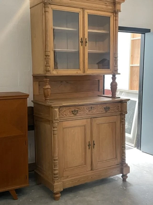 Antique Pine Glazed Dresser 19th Century