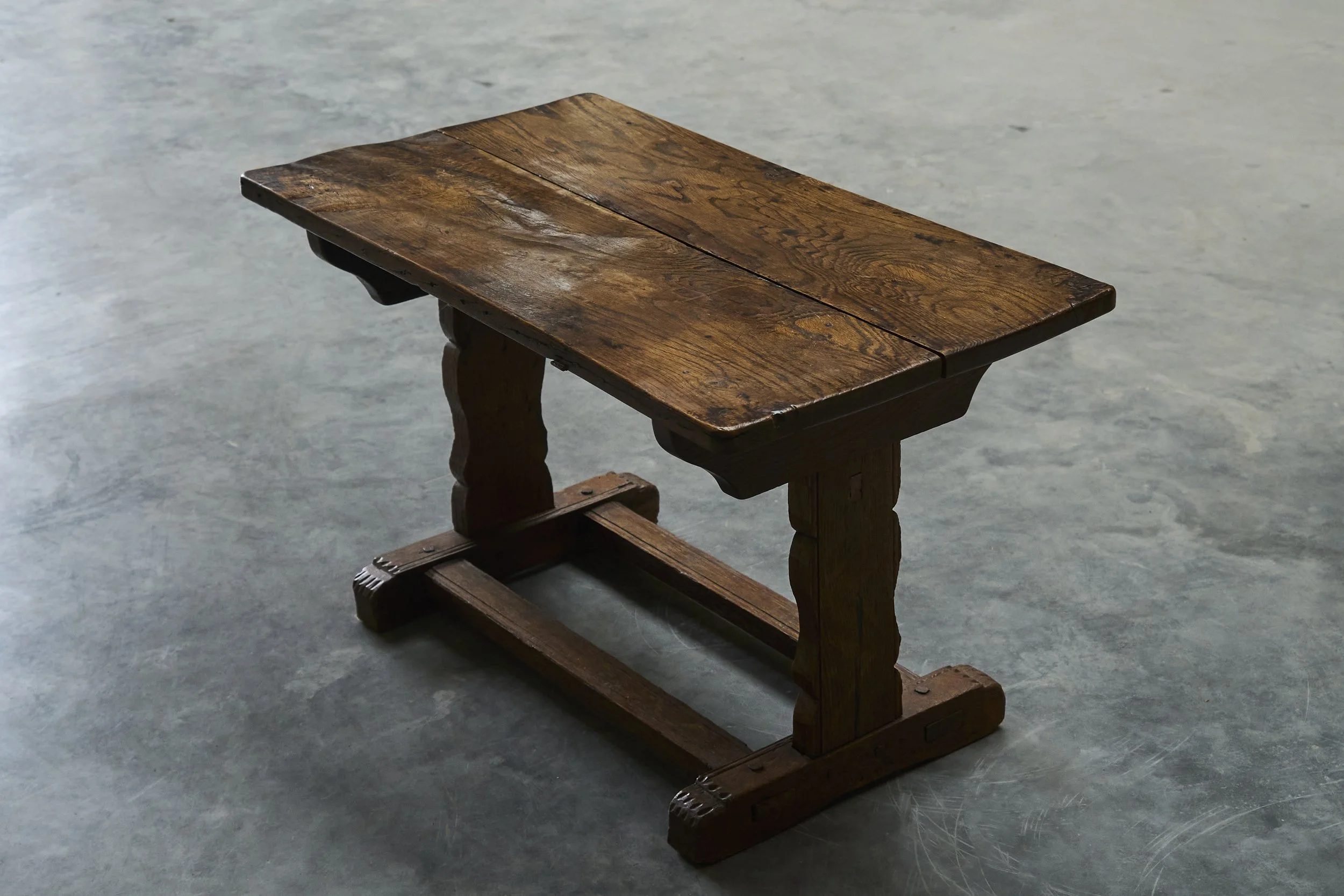 Antique Trestle Side Coffee Table 05.jpg